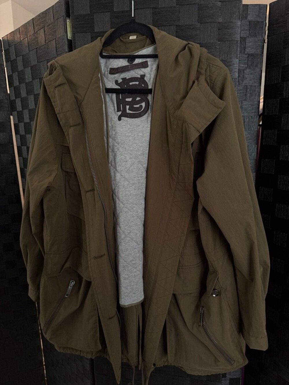 Chocolate Brown Burberry Brit Parka US 6